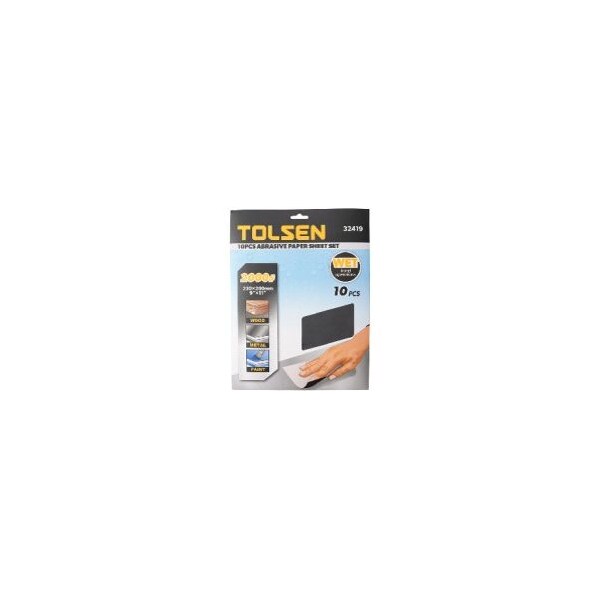 Tolsen Wet Sander Paper 400Grit, 10PK 32412 - main